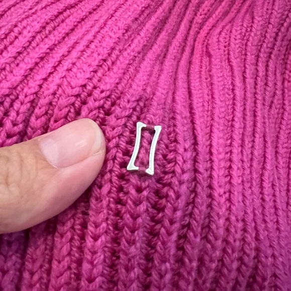 Kit and Ace Magenta Knit V Neck Sweater - Picture 8 of 8